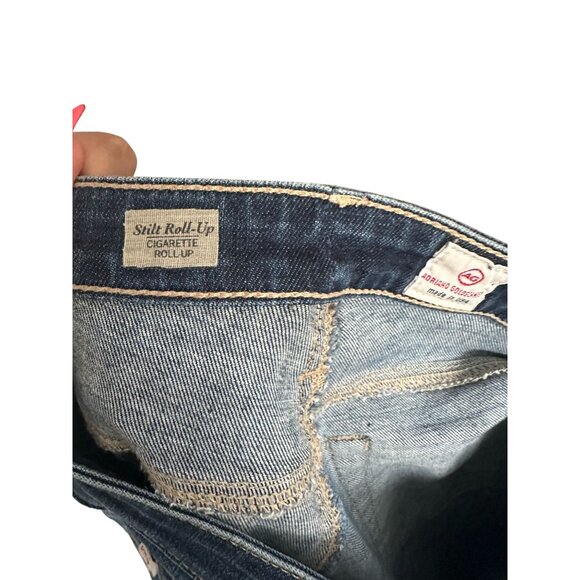 ADRIANO GOLDSCHMIED Stilt Roll Up Cigarette Jeans Size 27R - Picture 7 of 10